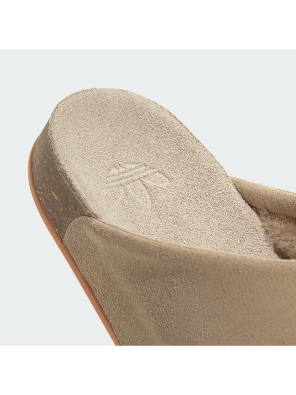 Adidas Adimule Suede Slip-On Mule — Beige Women's Slide - Picture 5 of 5